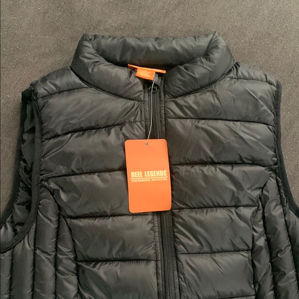 Reel Legends Black Puffer Vest